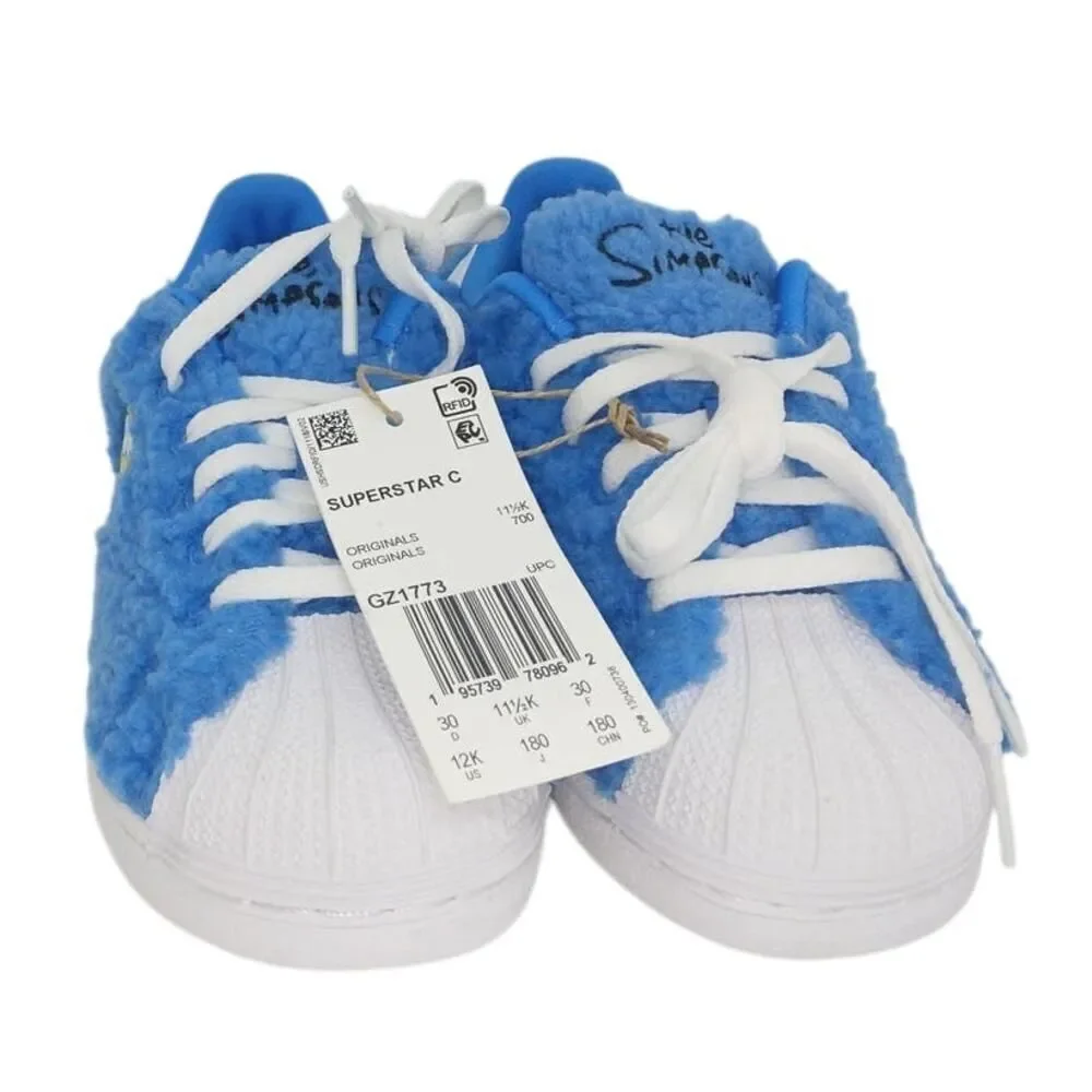 ADIDAS The Simpsons Marge Superstar Kids New Blue w/Graphics Sneakers - sz. 12K